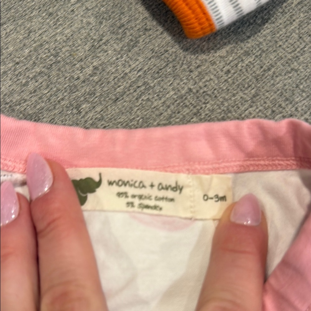 Pink Flamingo Baby Romper - Picture 2 of 2